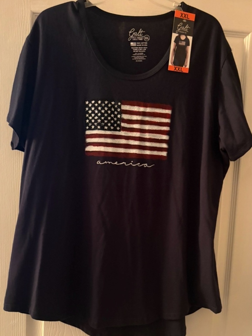 Galt USA Flag Graphic Tee in Navy